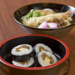 【ランチ】海老天のせうどんセット 巻寿司5カンセット