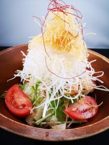 水菜と大根のパリパリサラダ