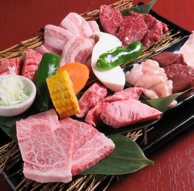 肉乃男気盛り(8種類のお肉・ホルモン)