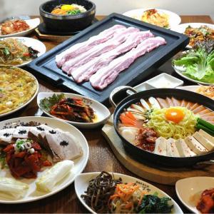 韓国で人気の『豚三枚肉(サムギョプサル)コース』 全12品3,500円