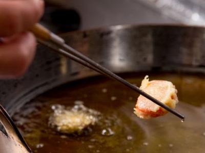 健康に良い『こめ油』使用◆無味無臭で胸焼けもなく、お召し上がり頂きやすい天ぷらへ仕上がります。