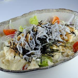 豆腐とジャコのヘルシーサラダ