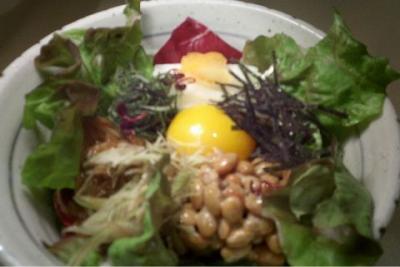 納豆の健康サラダ
