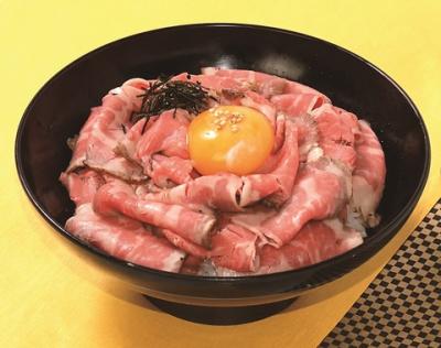 ローストビーフ丼(味噌汁付)