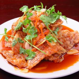 中国東北料理の代表！豚ロースの甘酢炒め(鍋包肉)