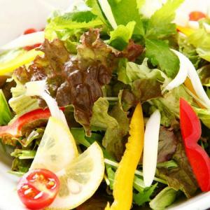 ■韓情サラダ/■大根と水菜サラダ/■トマトサラダ