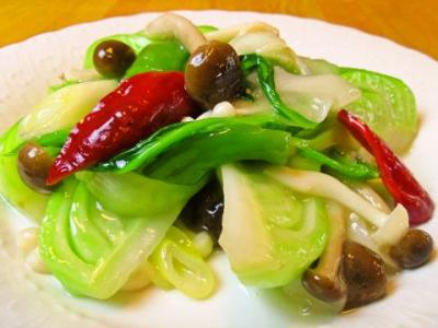 本日の中華野菜あっさり塩炒め