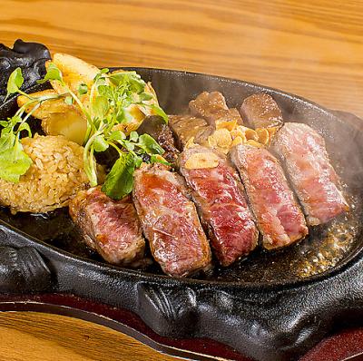 【ボリューム満点】食べ応え抜群な200g！赤身肉が美味しい♪「ブラックアンガス牛ステーキ」