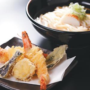 加賀野菜と日本海の天ぷらうどん