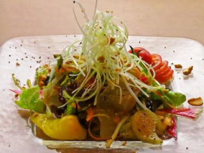 中華風真鯛のお刺身サラダ