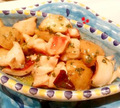 ナポリ風 水タコとジャガイモの温かいサラダ