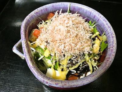 京豆腐の和風サラダ