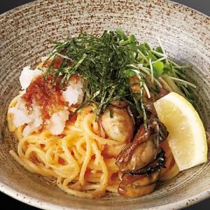 広島産牡蠣と辛子明太子のスパゲッティ