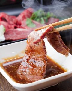 全ての赤身肉は京都産黒毛和牛を使用しております☆厳しい基準により高品質と判断されたもののみを使用。
