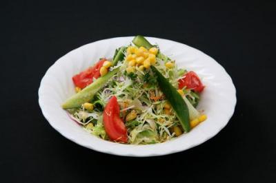 フレッシュグリーンサラダ/チキンスープ