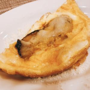 牡蠣のオムレツトリュフ風味