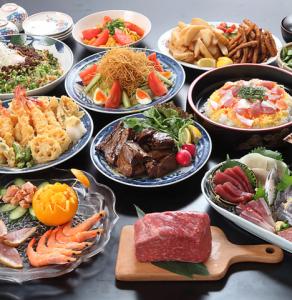 冠婚葬祭など特別な日には長崎和牛など豪華コース料理がお勧め！