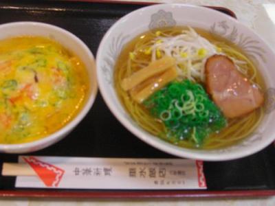 定食Bセット(ラーメン・ミニ天津飯)