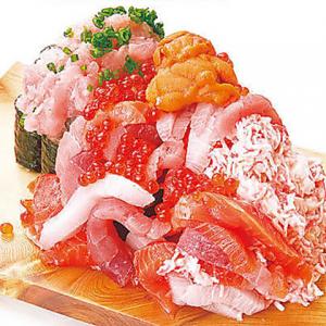 大庄水産名物♪贅沢！うに・マグロ・カニ・いくら…等、海の幸を使用したぶっかけ寿司こぼれ盛り♪1518円