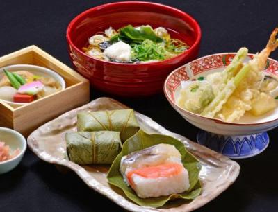 柿の葉寿司とにゅう麺膳
