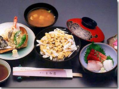 深川丼+天ぷら+刺身セット
