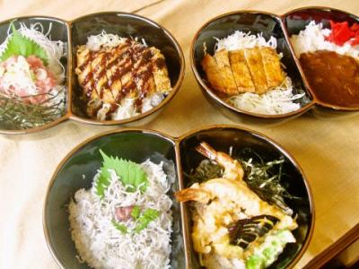 ネギトロ丼/カレーライス/カツ丼/しらす丼/各種