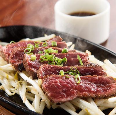 桜肉ハラミ鉄板ステーキ