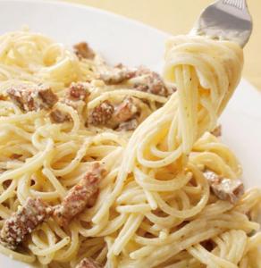スパゲッティ:パンチェッタのカルボナーラ