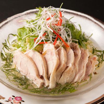 紫蘇香冷麺(蒸し鶏の香り冷麺)