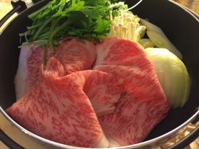 【季節限定】極上松坂牛と松茸のすき焼きのすき焼きコース