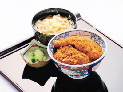 ソースかつ丼と小麺セット(小うどん)