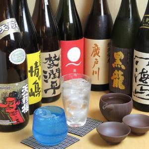 当店では厳選地酒、本格焼酎60銘柄以上、日本酒40種以上、八海山のクラフトビールなど多数取り揃え◎