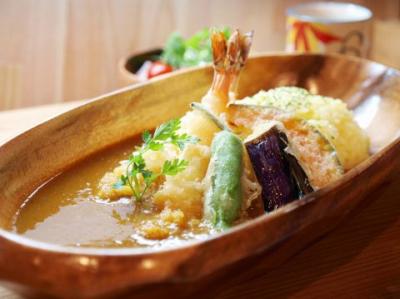 海老とヤサイの天ぷらカレー