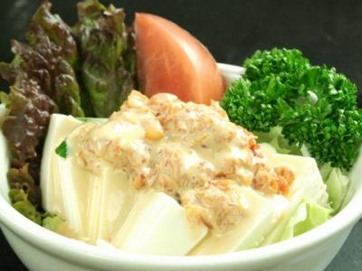 【一品料理】豆腐キムチサラダ