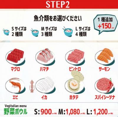 ☆ STEP2 ☆ 魚介類をお選びください