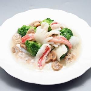 蟹肉とブロッコリーの炒め