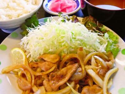 生姜焼定食(週替りランチ)