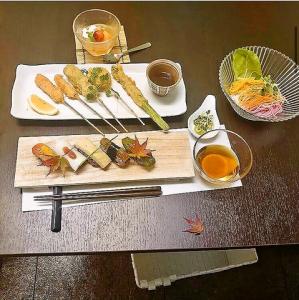串カツと素麺セット